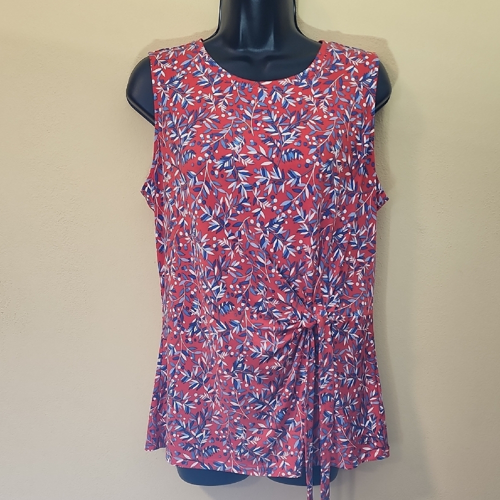 Tommy Hilfiger Sleeveless Top With Flattering Side Ties